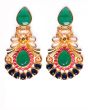 Sabyasachi-Inspired Large Matt 22k Gold Earrings EEMA10383 Indian Jewellery