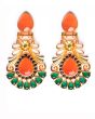 Sabyasachi-Inspired Large Matt 22k Gold Earrings EEOA10388 Indian Jewellery