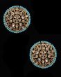 Statement Large Champagne Polki Indian Studs EALA12188 Indian Jewellery