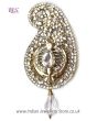 Sikh Khanda Kalgi - white KAWK11970 Indian Jewellery