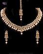 Indian Delicate Antique Flexible Set - Nude NAPA12073 Indian Jewellery