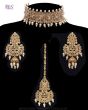 Beaded Mughal Asian Indian Choker Jewellery Set NANC12048 Indian Jewellery
