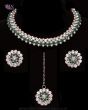 Crystal Silver Delicate Indian Jewellery NSGC12035 Indian Jewellery