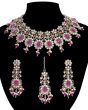 Champagne Kundan Floral Indian Jewellery Set NARK12307 Indian Jewellery