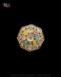Traditional Mughal Antique Premium Polki Ring RANP12213C Indian Jewellery