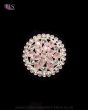 Silver Premium Polki Cocktail Ring - Baby Pink RSPP12217 Indian Jewellery