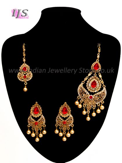 Pearl Jhoomer & Earring Set - Aarya IANC10837C Indian Jewellery