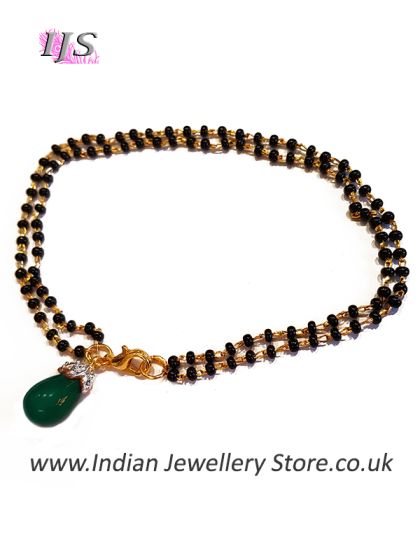 Green Indian Mangalsutra Bracelet MGGA10885 Indian Jewellery