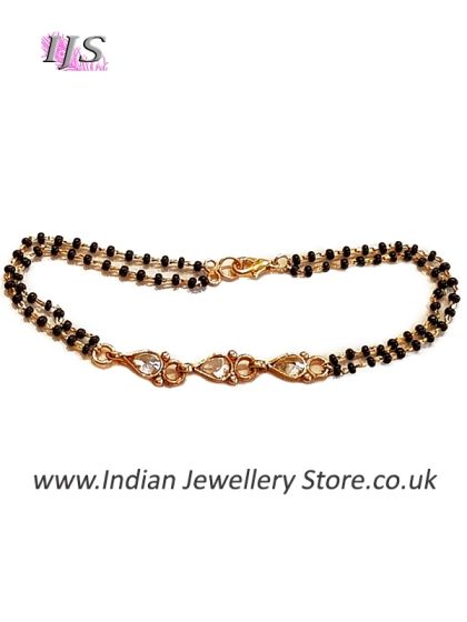 Gold Hand Mangalsutra Bracelet MGWA10890 Indian Jewellery