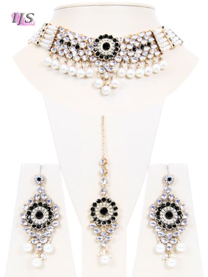 Antique Pearl & Kundan Choker- Kismat NABL10692 Indian Jewellery