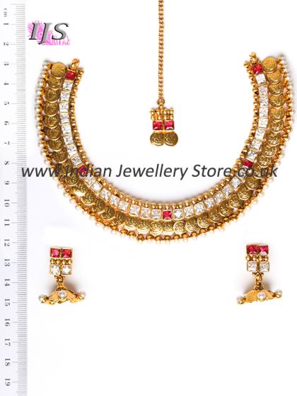 Delicate Traditional Set - Saraswati NEPA10863 Indian Jewellery
