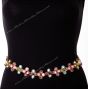 Multi-Coloured Crystal & Meena Saree Belt LGMC0625 Indian Jewellery