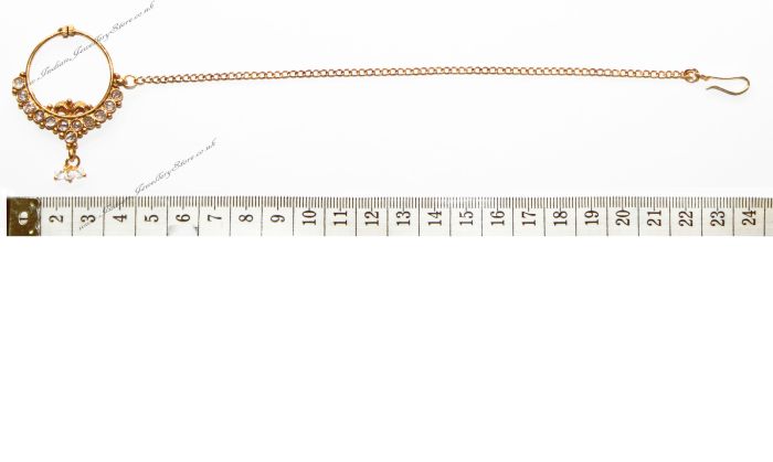 Heeramandi Medium Nath - Clear TGWP02430 Indian Jewellery