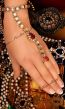 2 x Gold Mishi Hath Panjas HGWK03457C Indian Jewellery
