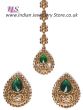 American Diamond, Antique Stud Earrings & Tikka - Sumandeep IARA11008C Indian Jewellery