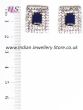 Elegant Indian Stud Earrings (princess cut czar diamonds) EELA10951 Indian Jewellery