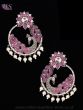 Silver Oxidised Peacock Indian Earrings ESWP12186C Indian Jewellery