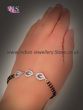 Larger Silver Fine CZ Diamond Hand Mangalsutra MSWA10883 Indian Jewellery
