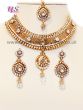 Sparkling Gold Choker Set - Meera BEWC10743 Indian Jewellery