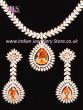 Sophisticated American Diamond Necklace Set NENA10852 Indian Jewellery