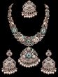 Oxidised Silver Long Peacock Haar Necklace NSWP12430C Indian Jewellery
