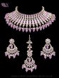Premium American Diamond Silver Indian Jewellery Set NSUA12431 Indian Jewellery