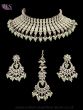 Premium American Diamond Silver Indian Jewellery Set NSGA12433 Indian Jewellery