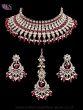 Premium American Diamond Silver Indian Birdal Jewellery Set NSRA12436 Indian Jewellery