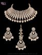 Premium American Diamond Silver Indian Birdal Jewellery Set NSWA12437 Indian Jewellery