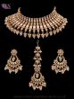 Baby Pink & Mint American Diamond Antique Indian Jewellery Set NAPA12440 Indian Jewellery