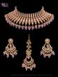 Lilac Purple American Diamond Antique Indian Jewellery Set NAUA12442 Indian Jewellery