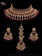 Cherry Red American Diamond Antique Indian Jewellery Set NARA12447 Indian Jewellery