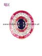 Medium CZ diamond Indian cocktail ring AGLA10938 Indian Jewellery