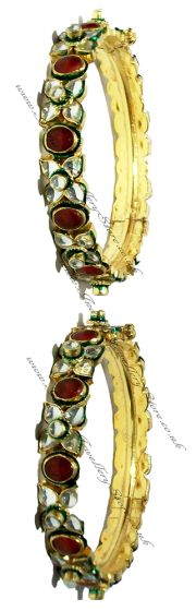 2x Kundan Asian Bangles 2.6 WGWK0182 Indian Jewellery