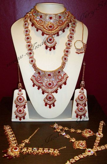 Jodha Akbar 2d. Maroon Red JGRC0122 Indian Jewellery