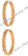 2 x Gold Plait Motif Indian Churis 2.10 WGWA10147 Indian Jewellery