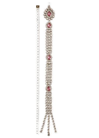 Kundan Indian Silver & Baby Pink Hair Choti Jewellery CSPK0064 Indian Jewellery