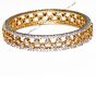 1x Exquisite Diamond Gold Effect Bangle, 2.8 WGWA03627 Indian Jewellery