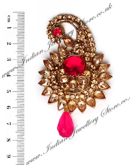 Golden Stone Paisley KAPA10103 Indian Jewellery