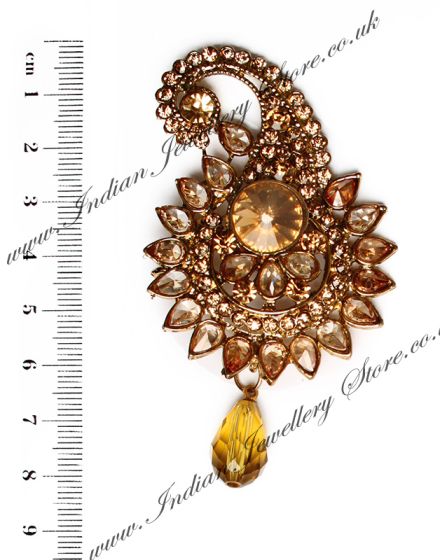 Golden Stone Paisley KANA10105 Indian Jewellery