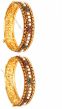 2x Traditional 22k Peal Indian Kada Bangles 2.8 WAAP02975 Indian Jewellery