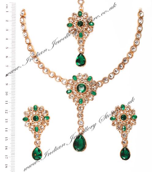 Saleena Necklace Set NGGA03863 Indian Jewellery
