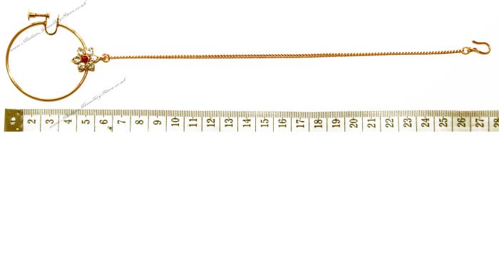 Jodha Large Bridal Nath No.9 TGRC02444 Indian Jewellery