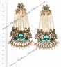 Large Mughal Princess Kundan Earrings EALK04401 Indian Jewellery