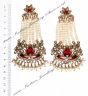 Large Mughal Princess Kundan Earrings EARK04408 Indian Jewellery