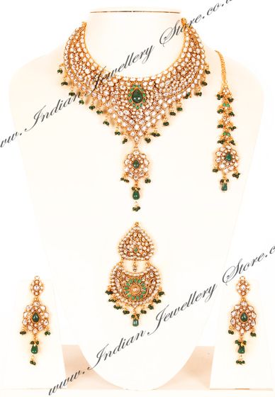 Mirzan (in Kundan) Set BGGK03971 Indian Jewellery