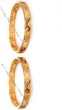 2 x Artificial 22k Lazer Cut Asian Churis, 2.6 WGWP04240 Indian Jewellery