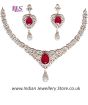 Fine American Diamond Necklace Set NGRA04722 Indian Jewellery