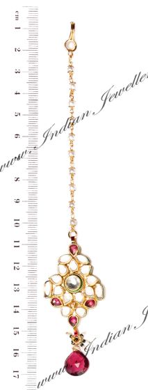 Kundan Medium Indian Tikka ZGRK03178 Indian Jewellery
