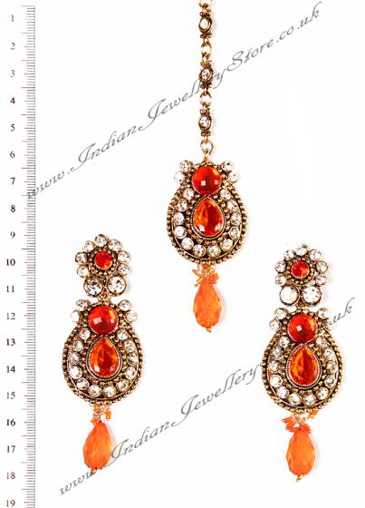 RAJNI Earrings Tikka IAOC02902 Indian Jewellery